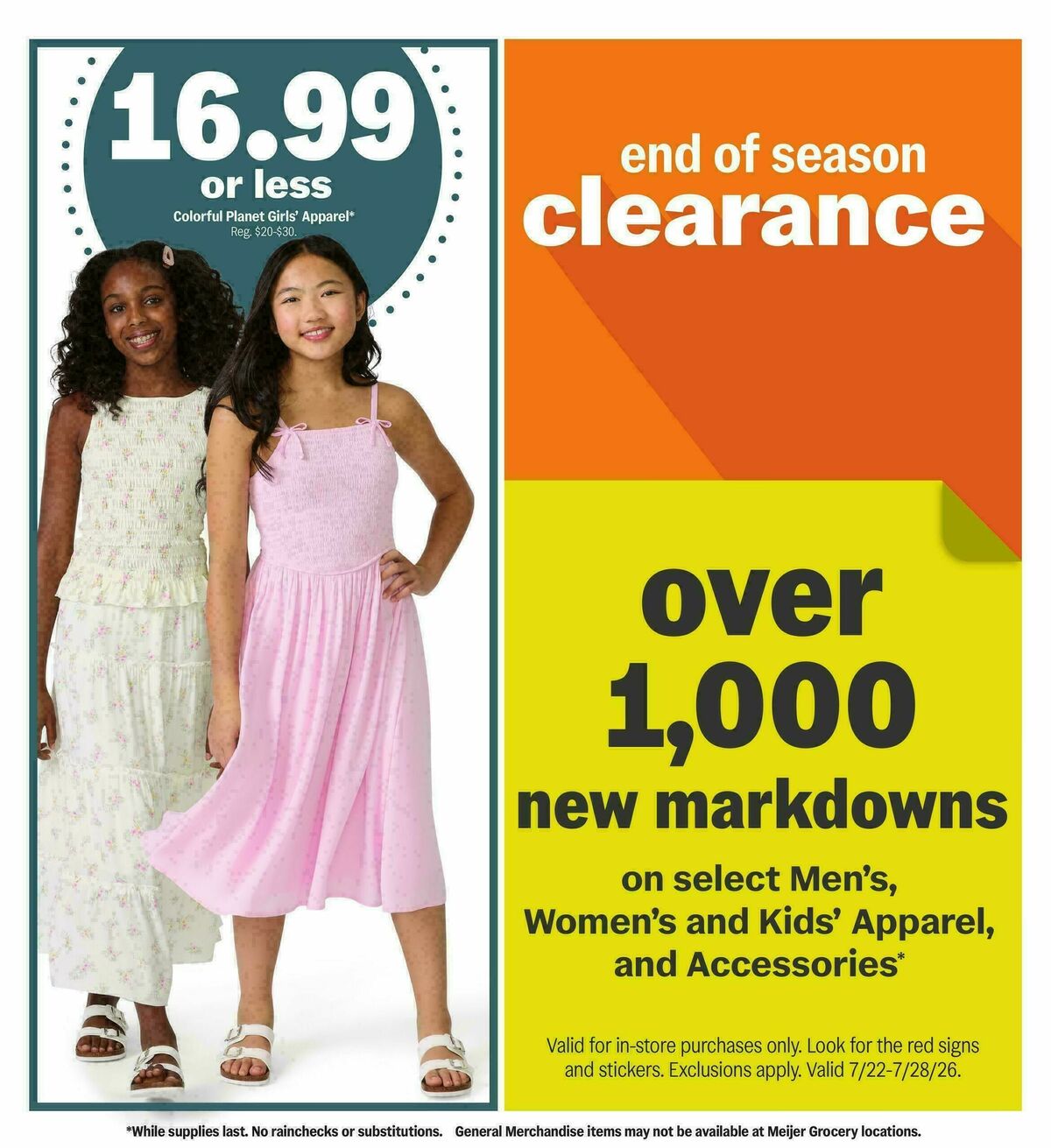 Meijer Storage for study season Weekly Ad from July 22