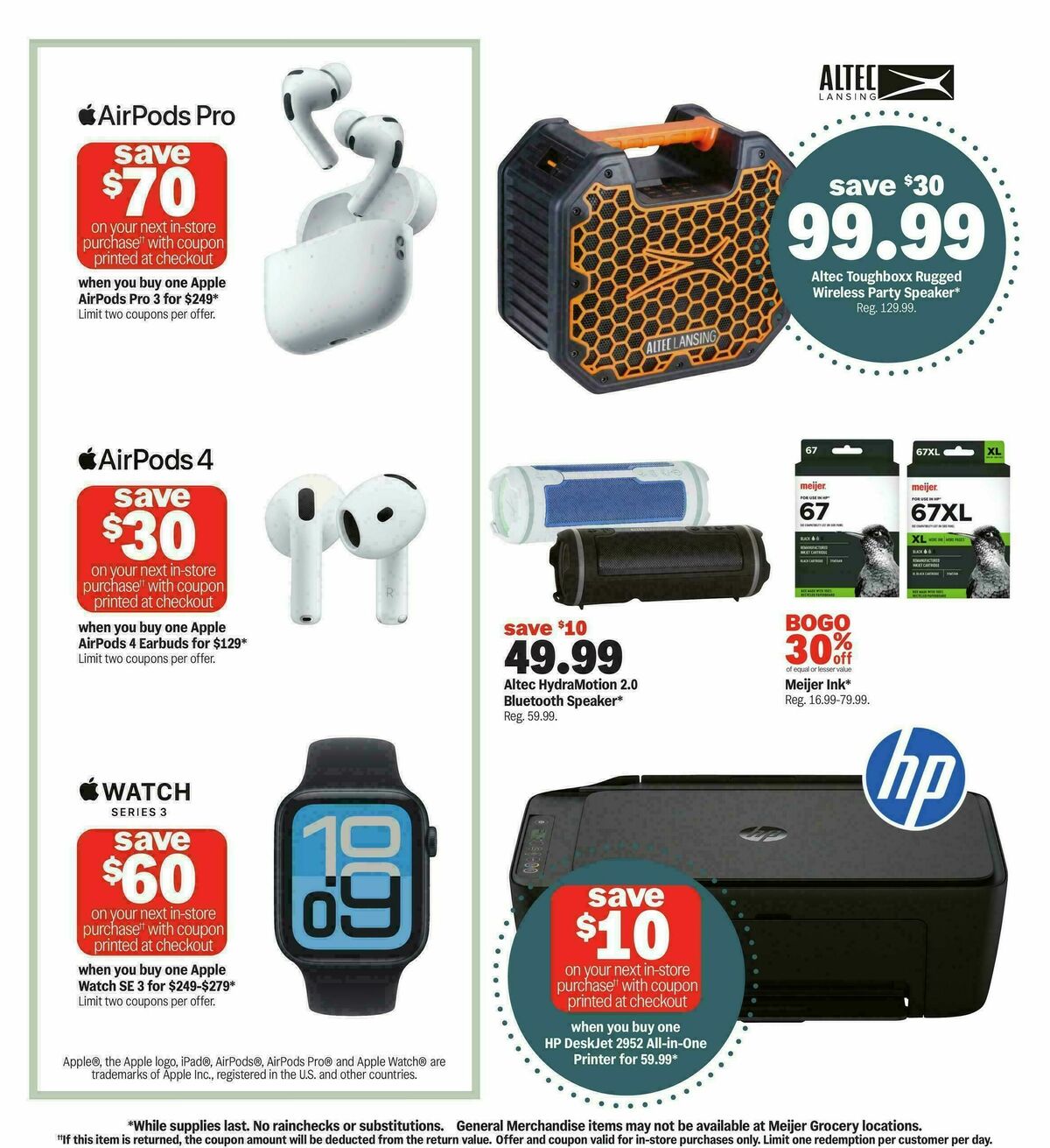 Meijer Storage for study season Weekly Ad from July 22