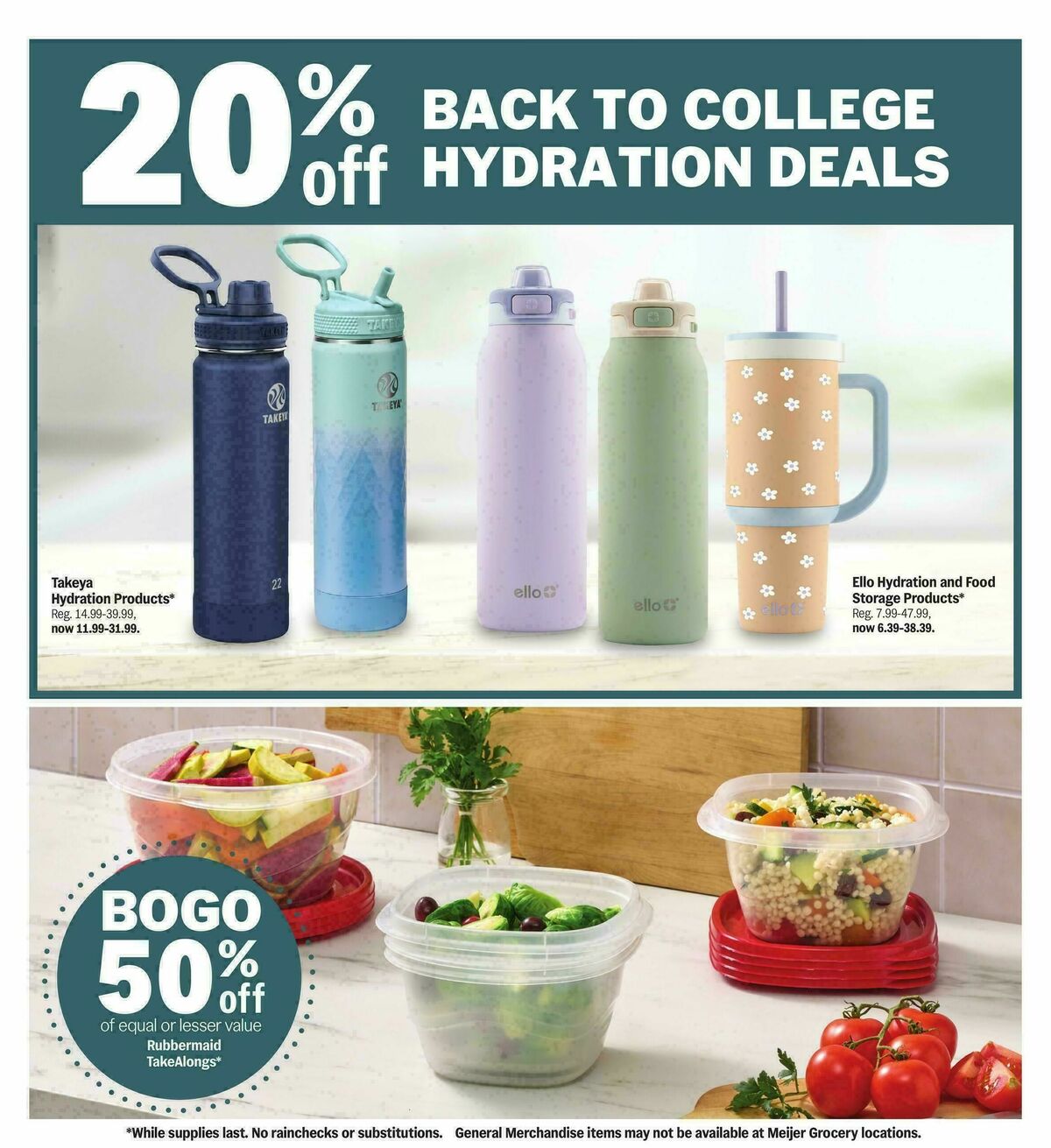 Meijer College vibes. real low prices. Weekly Ad from July 29