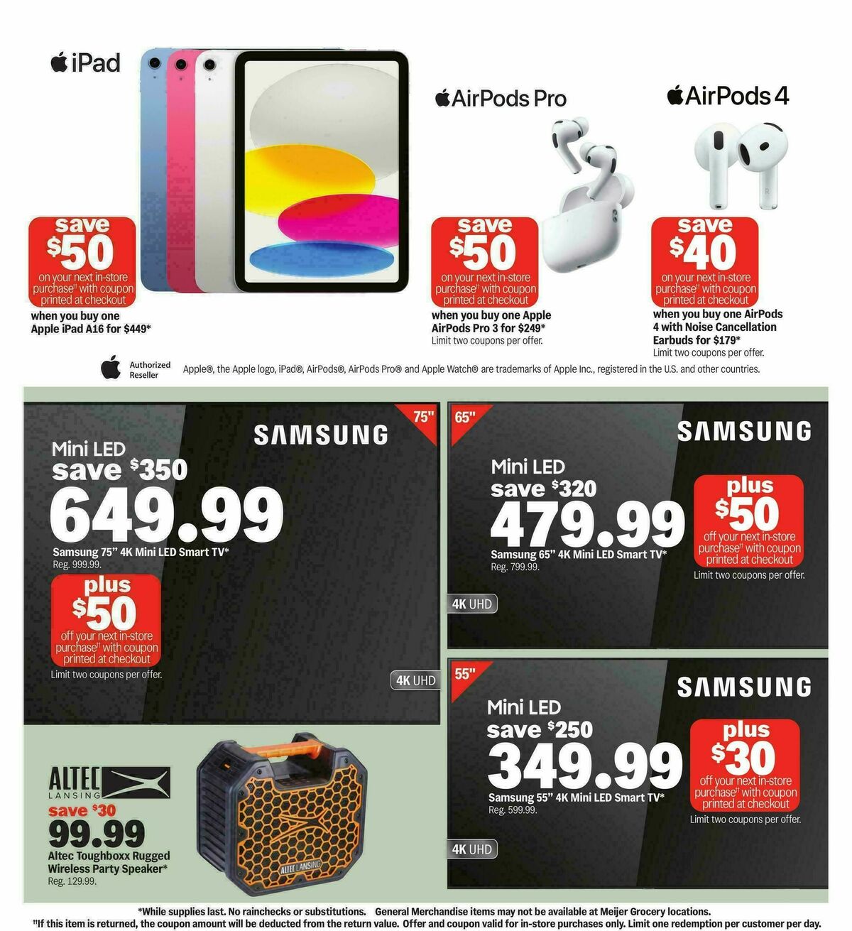 Meijer College vibes. real low prices. Weekly Ad from July 29