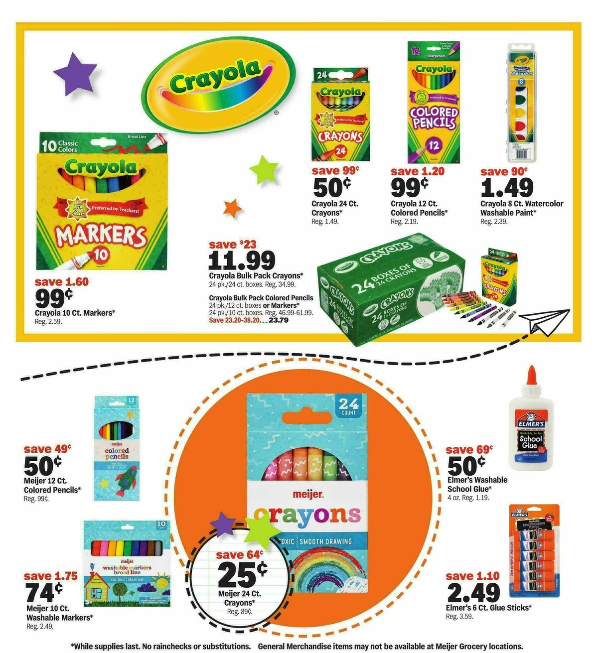 Meijer School deals under $1 Weekly Ad from July 29