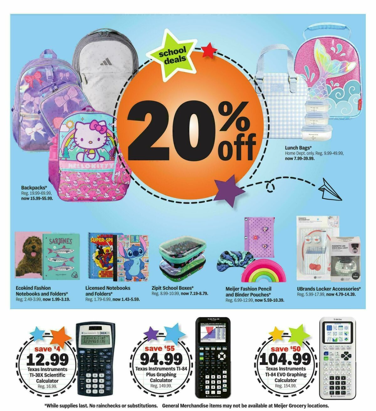 Meijer School deals under $1 Weekly Ad from July 29