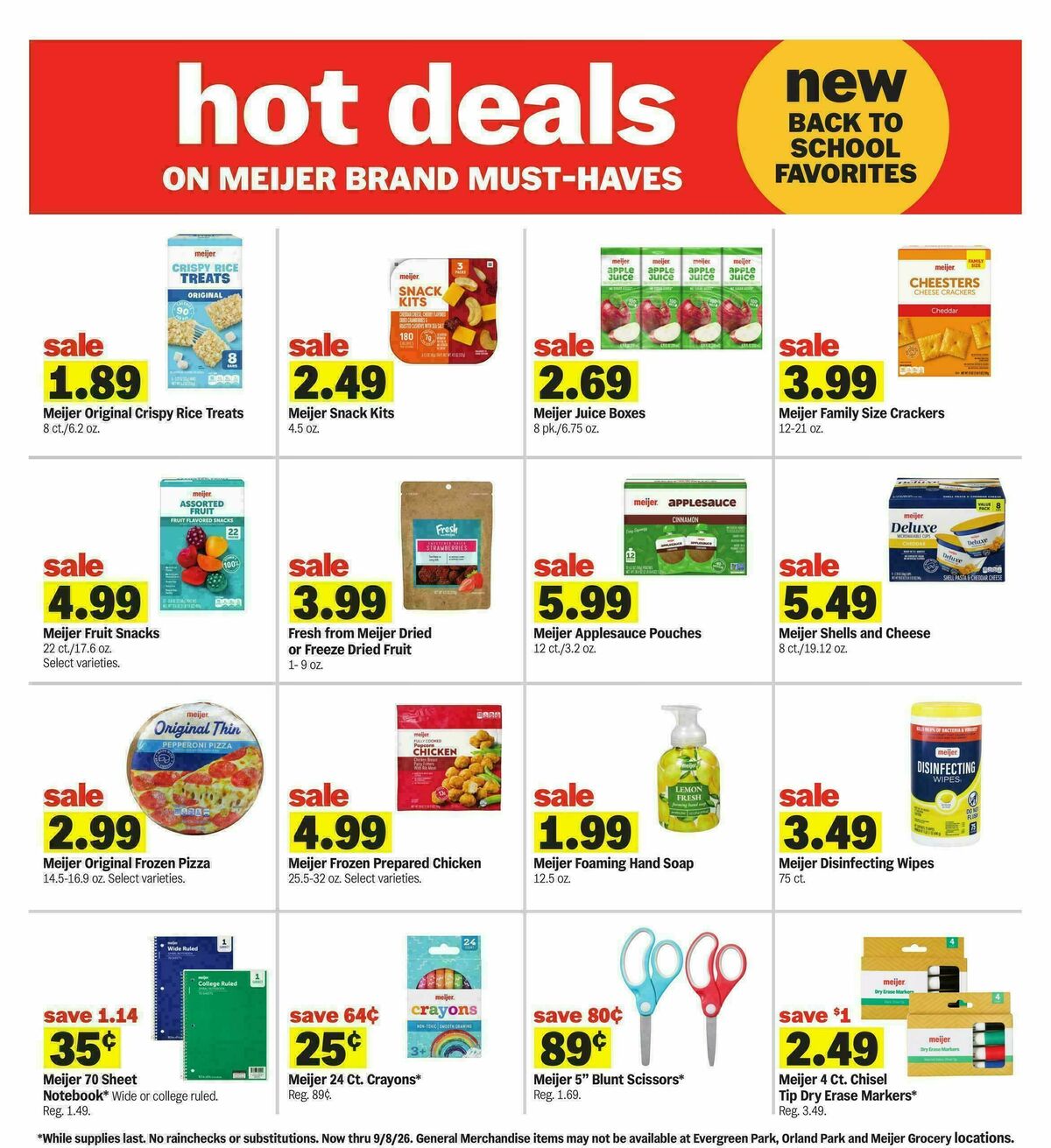 Meijer Weekly Ad from August 5