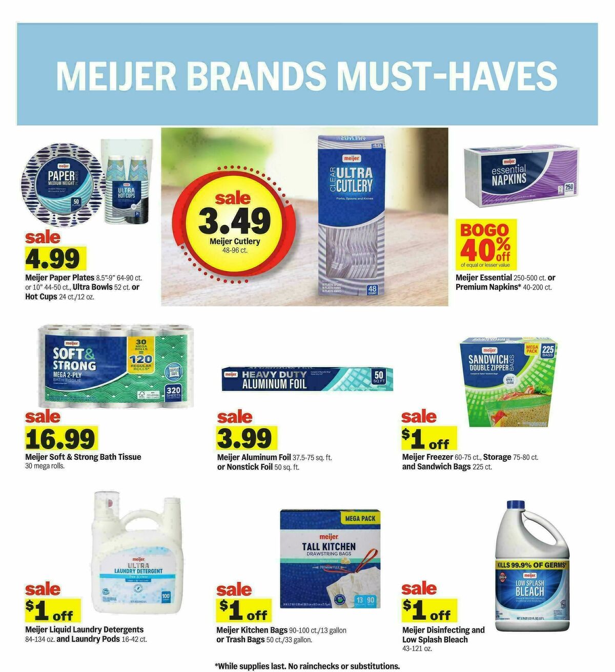Meijer Weekly Ad from August 5