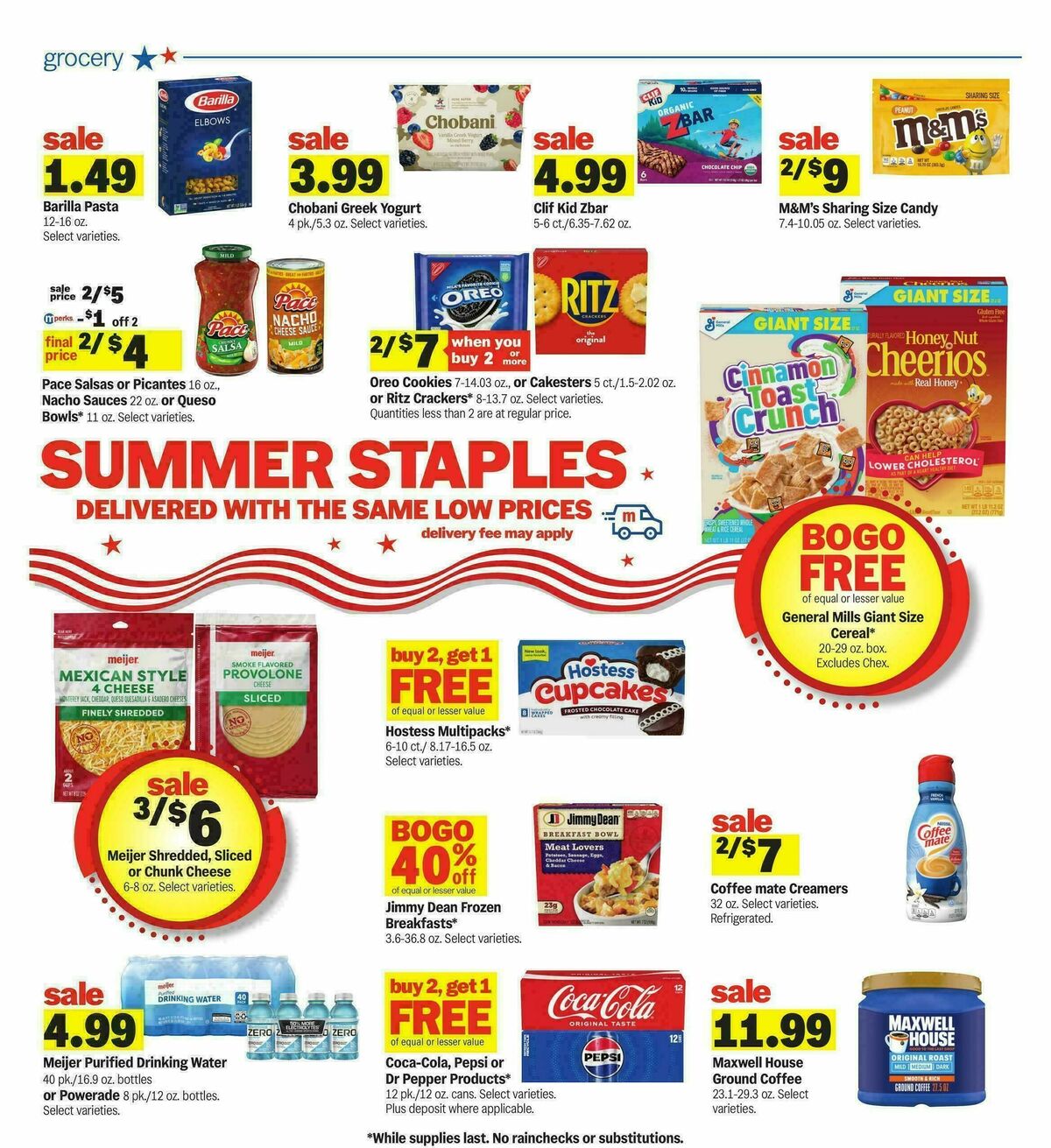 Meijer Weekly Ad from August 5