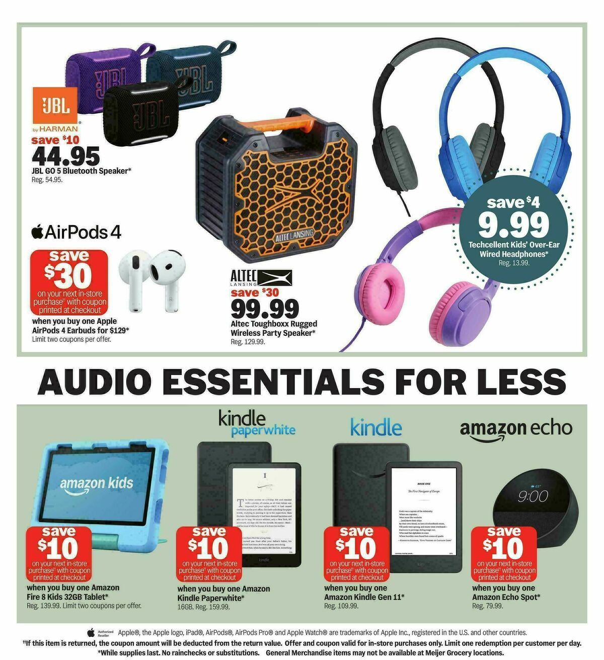 Meijer College vibes. Real low prices. Weekly Ad from August 5