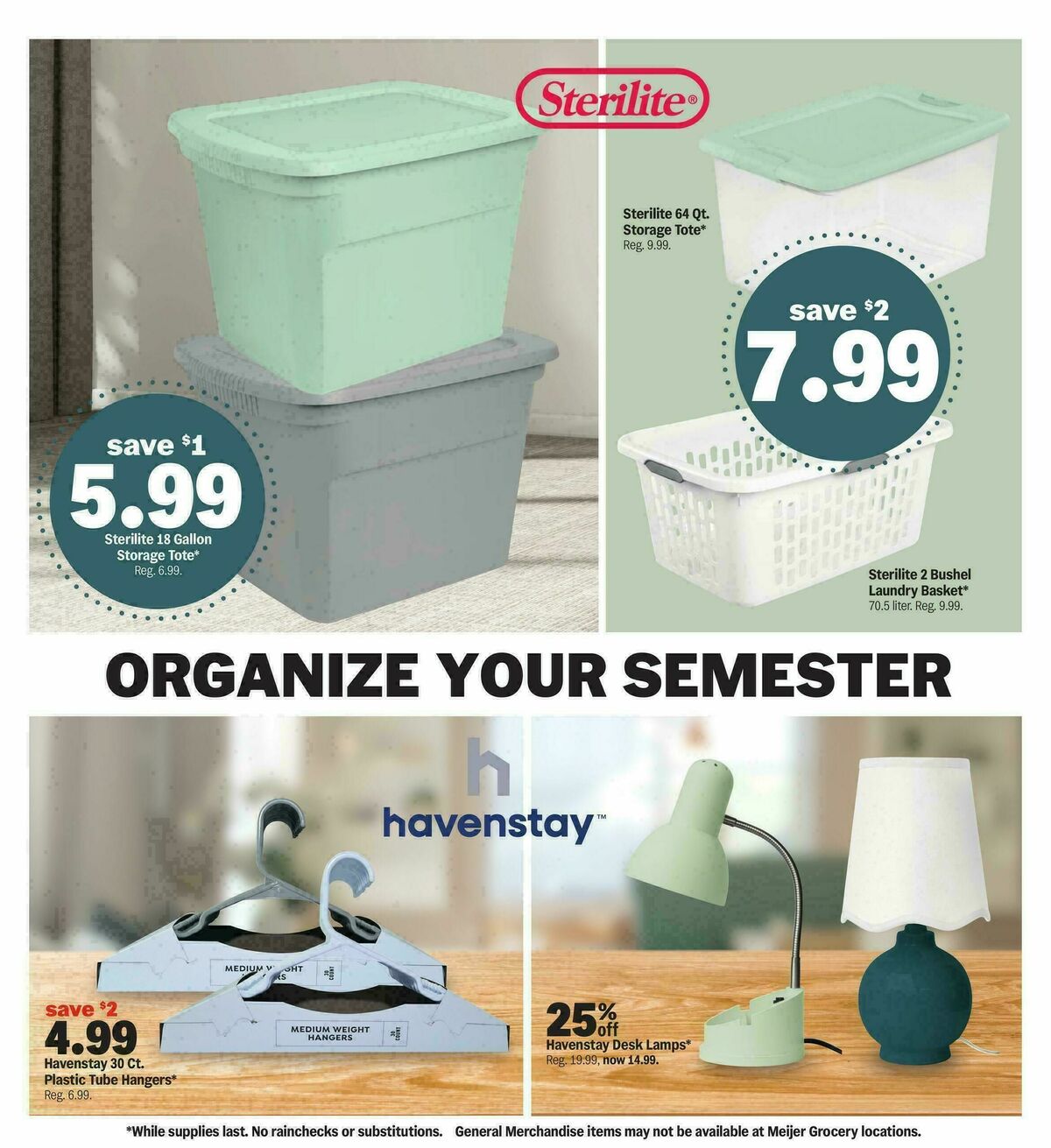 Meijer College vibes. Real low prices. Weekly Ad from August 5