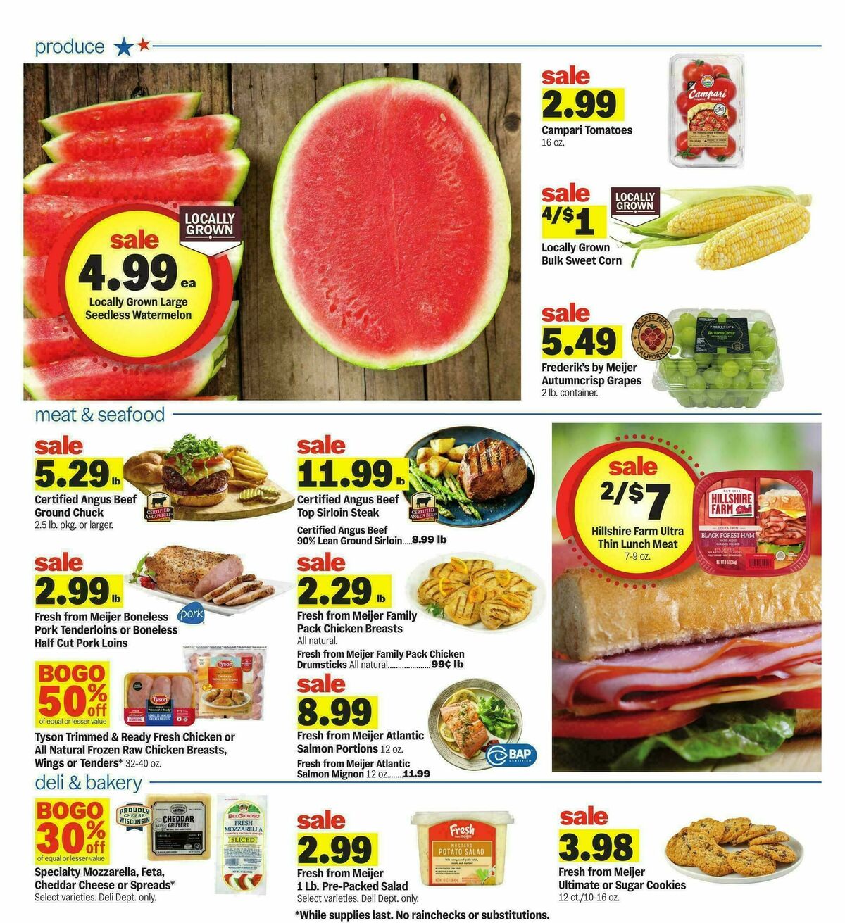 Meijer Weekly Ad from August 12
