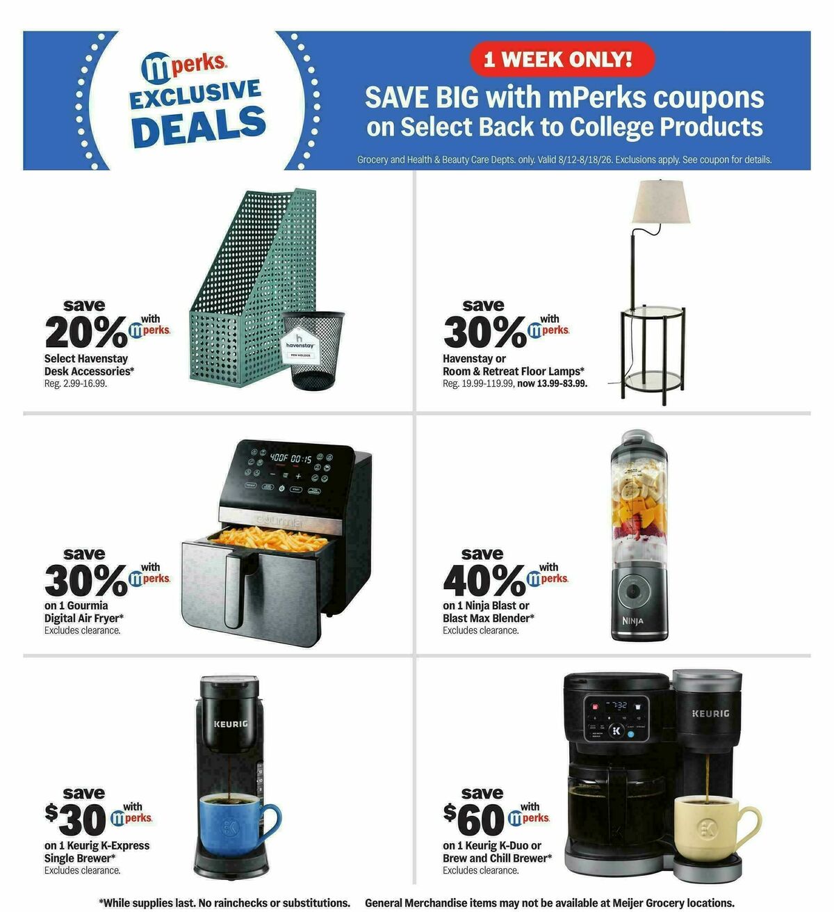 Meijer Weekly Ad from August 12