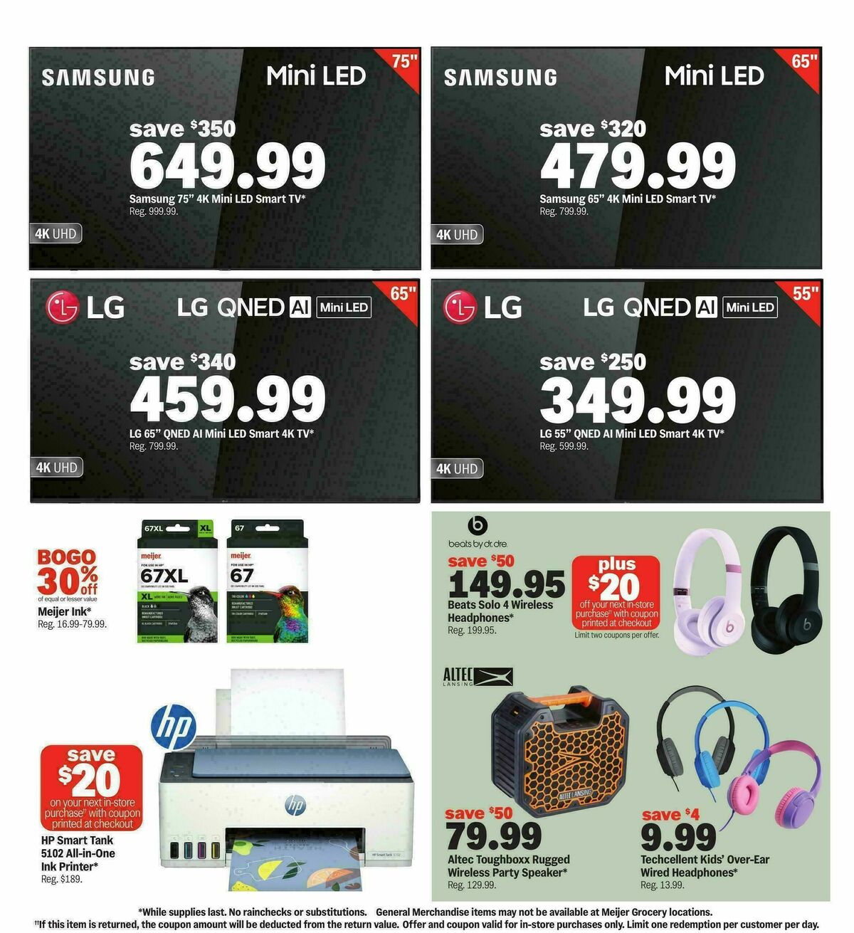 Meijer College vibes. real low prices. Weekly Ad from August 12