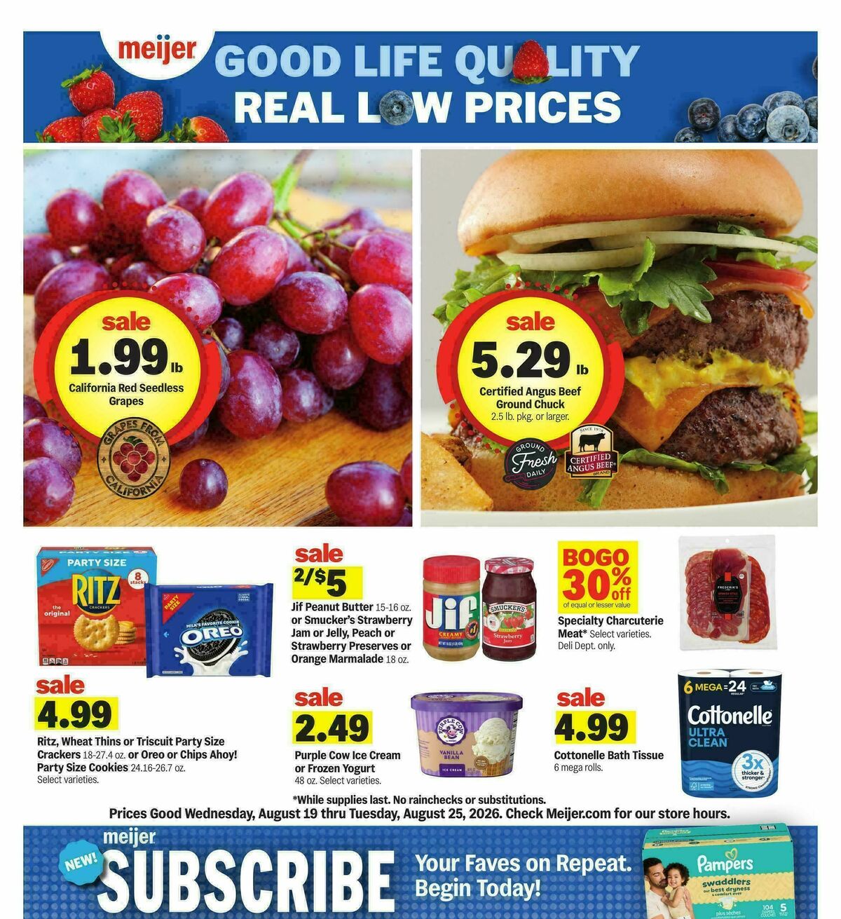 Meijer Weekly Ad from August 19