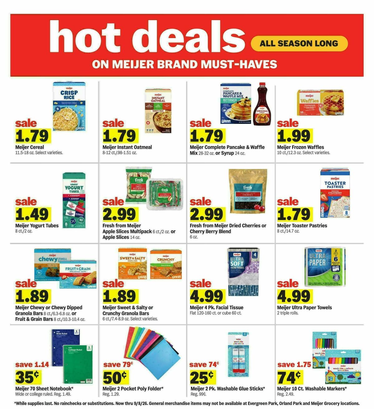 Meijer Weekly Ad from August 19