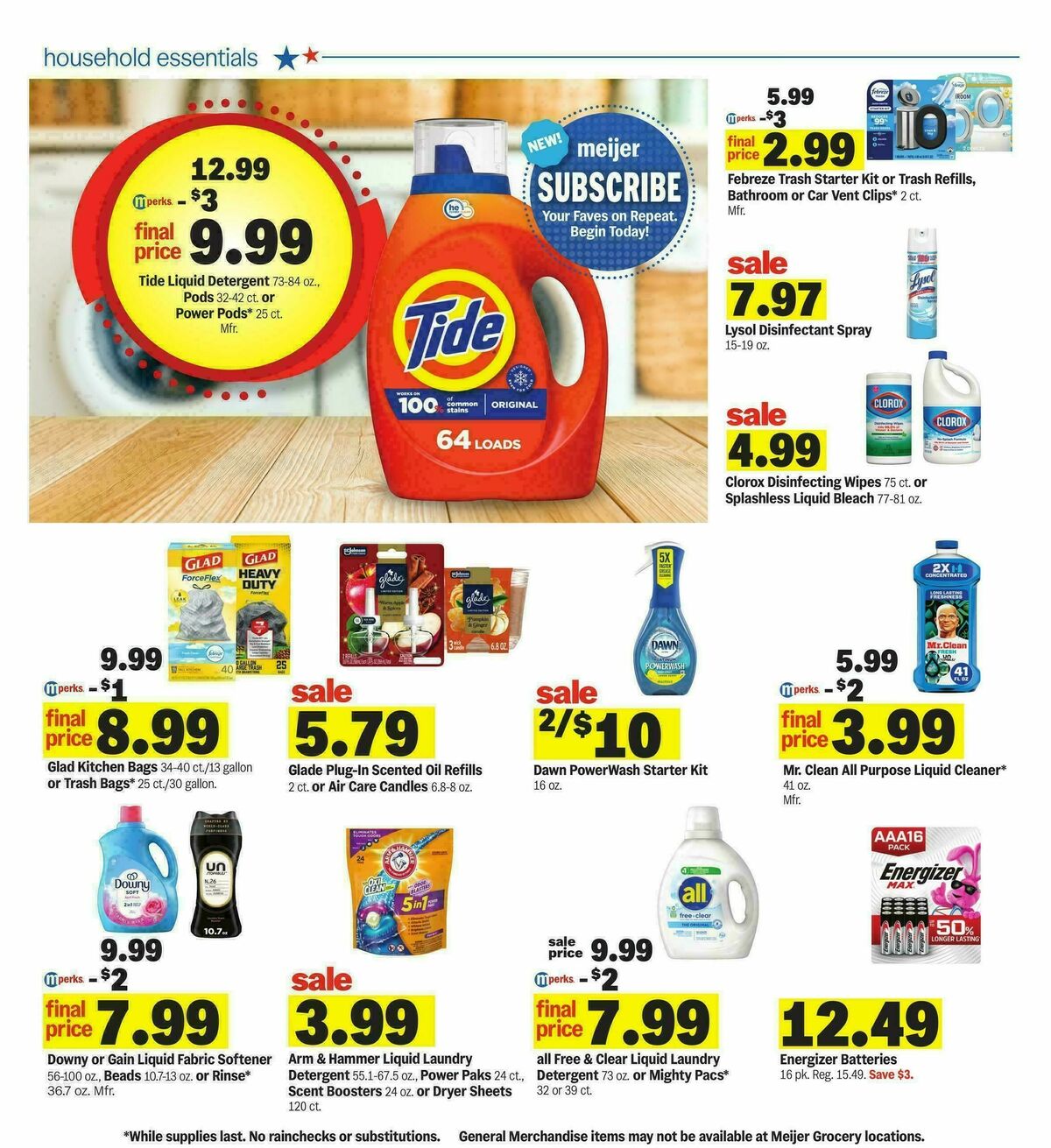Meijer Weekly Ad from August 19