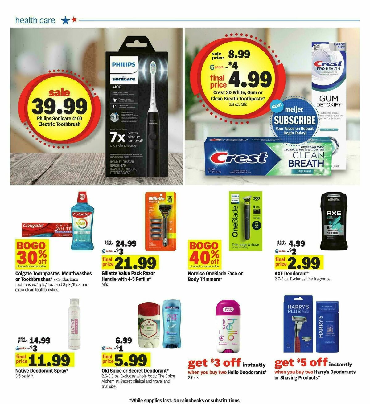 Meijer Weekly Ad from August 19