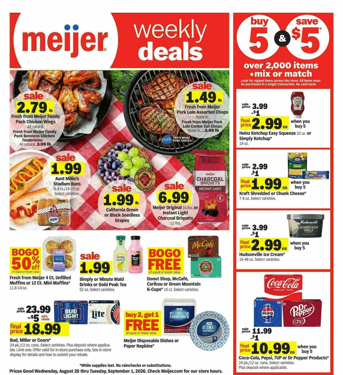 Meijer Weekly Ad from August 26