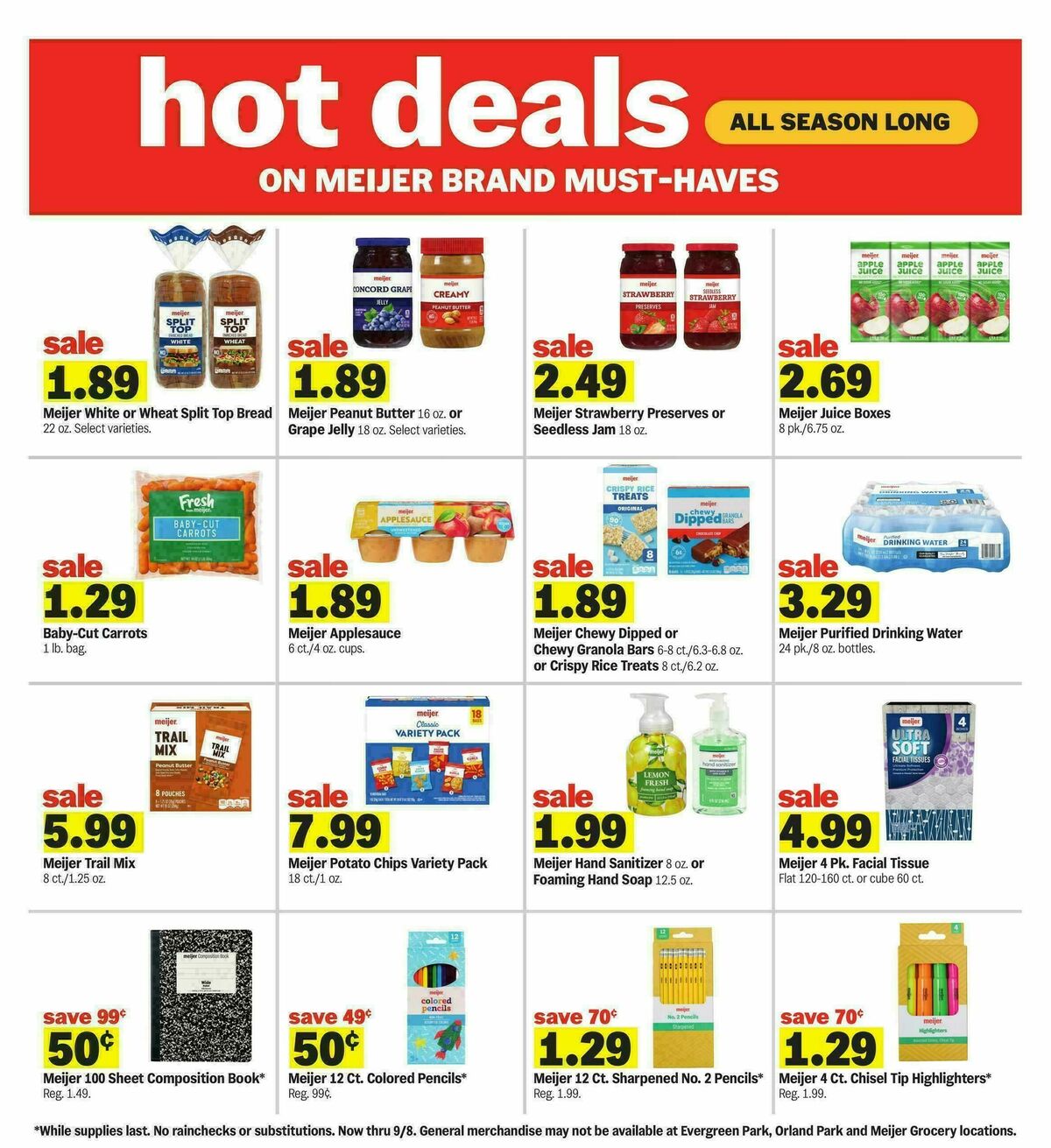 Meijer Weekly Ad from August 26