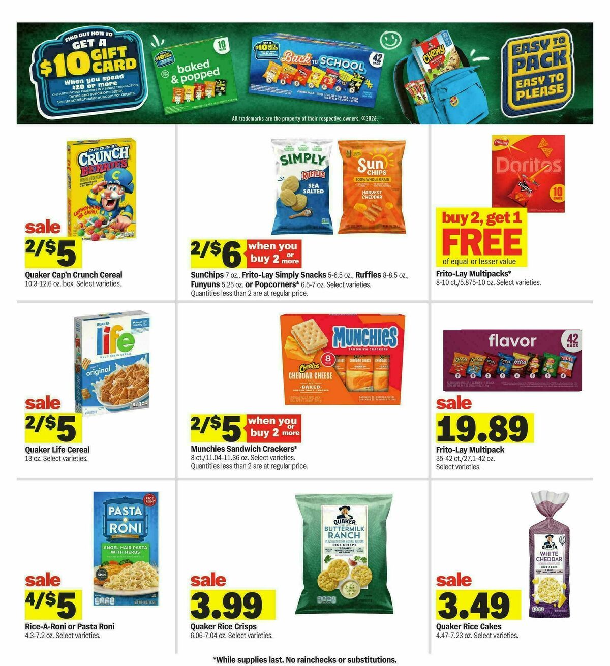 Meijer Weekly Ad from August 26