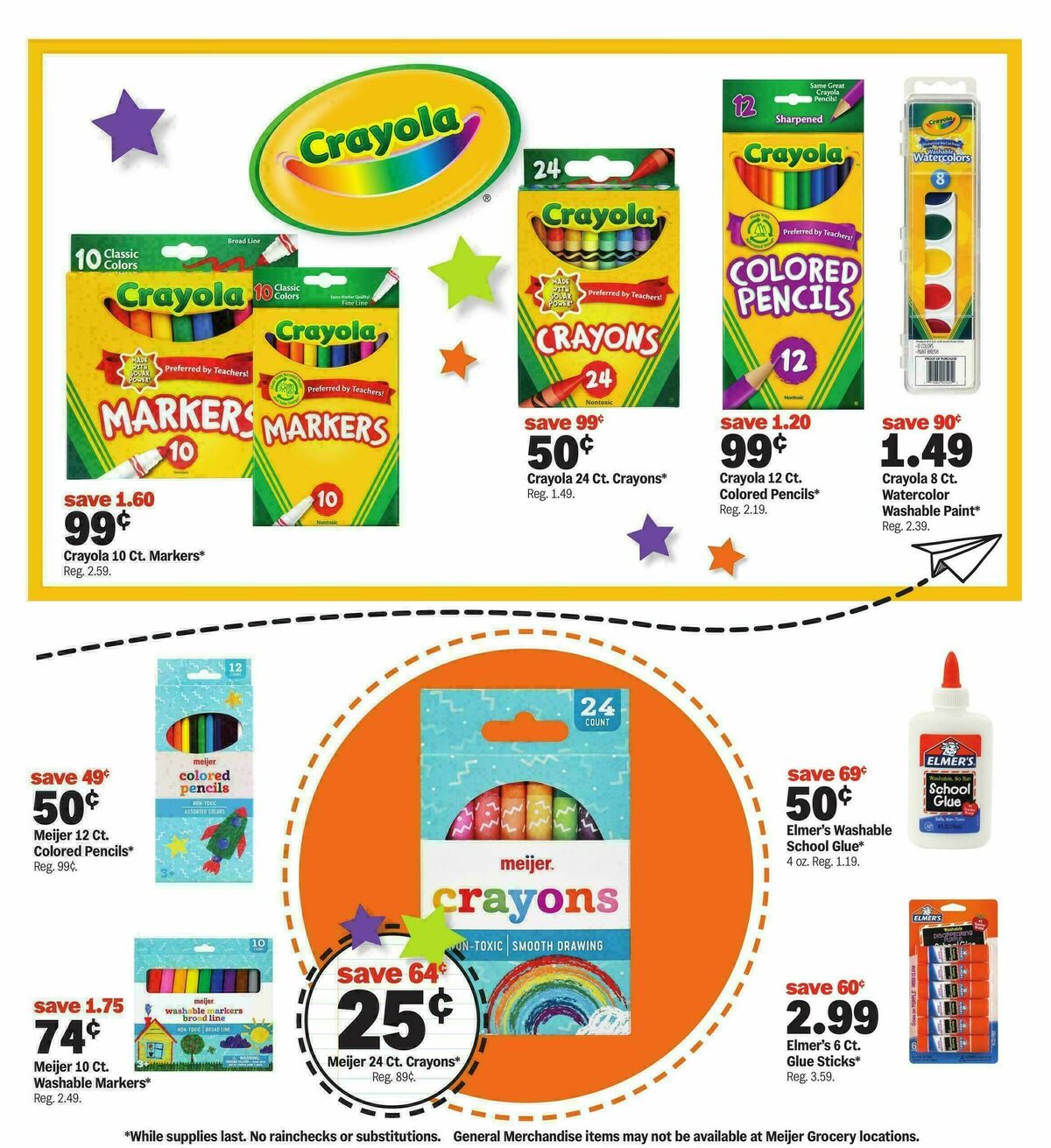 Meijer School deals under $1 Weekly Ad from August 26