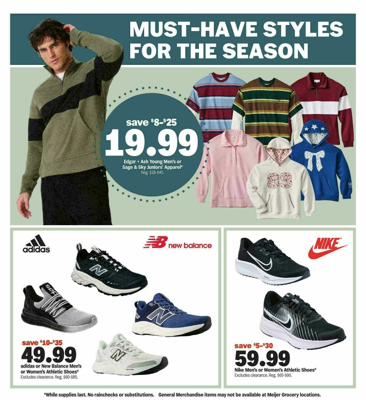Meijer College vibes. Real low prices. Weekly Ad from September 2