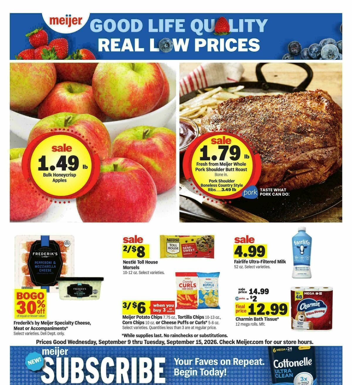 Meijer Weekly Ad from September 9
