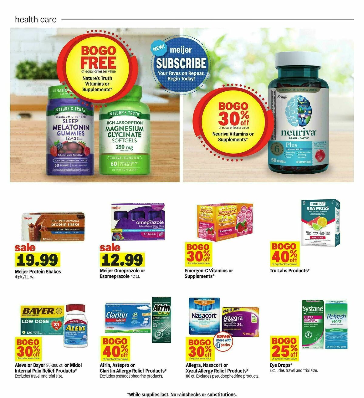 Meijer Weekly Ad from September 9