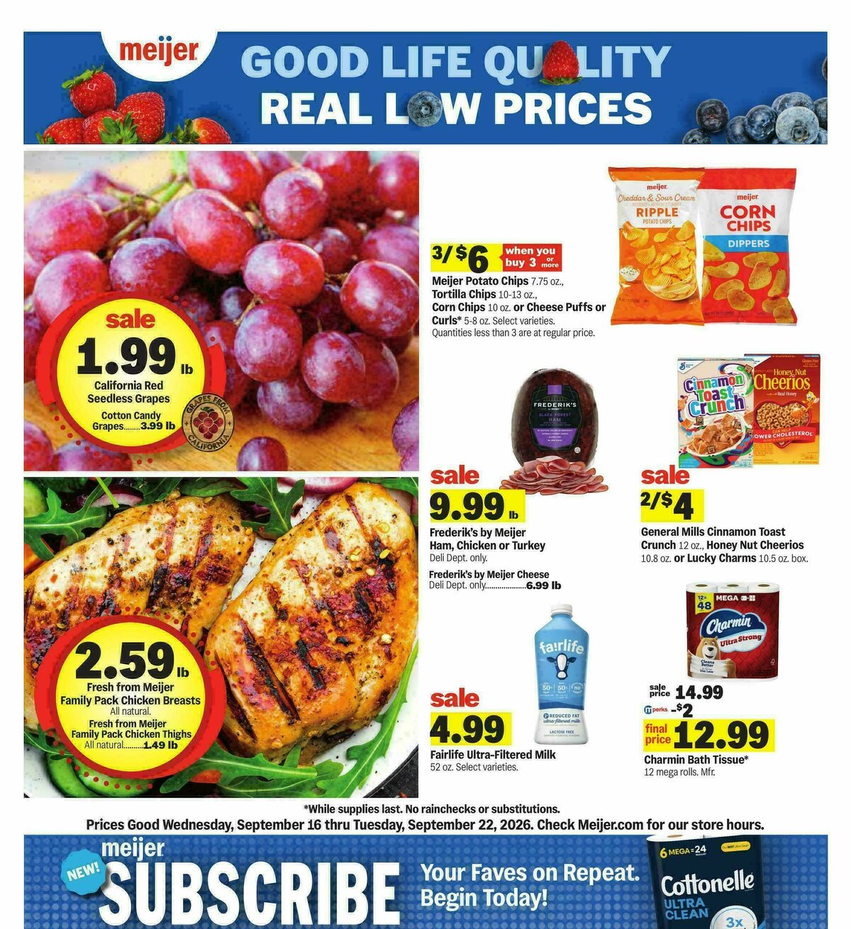 Meijer Weekly Ad from September 16