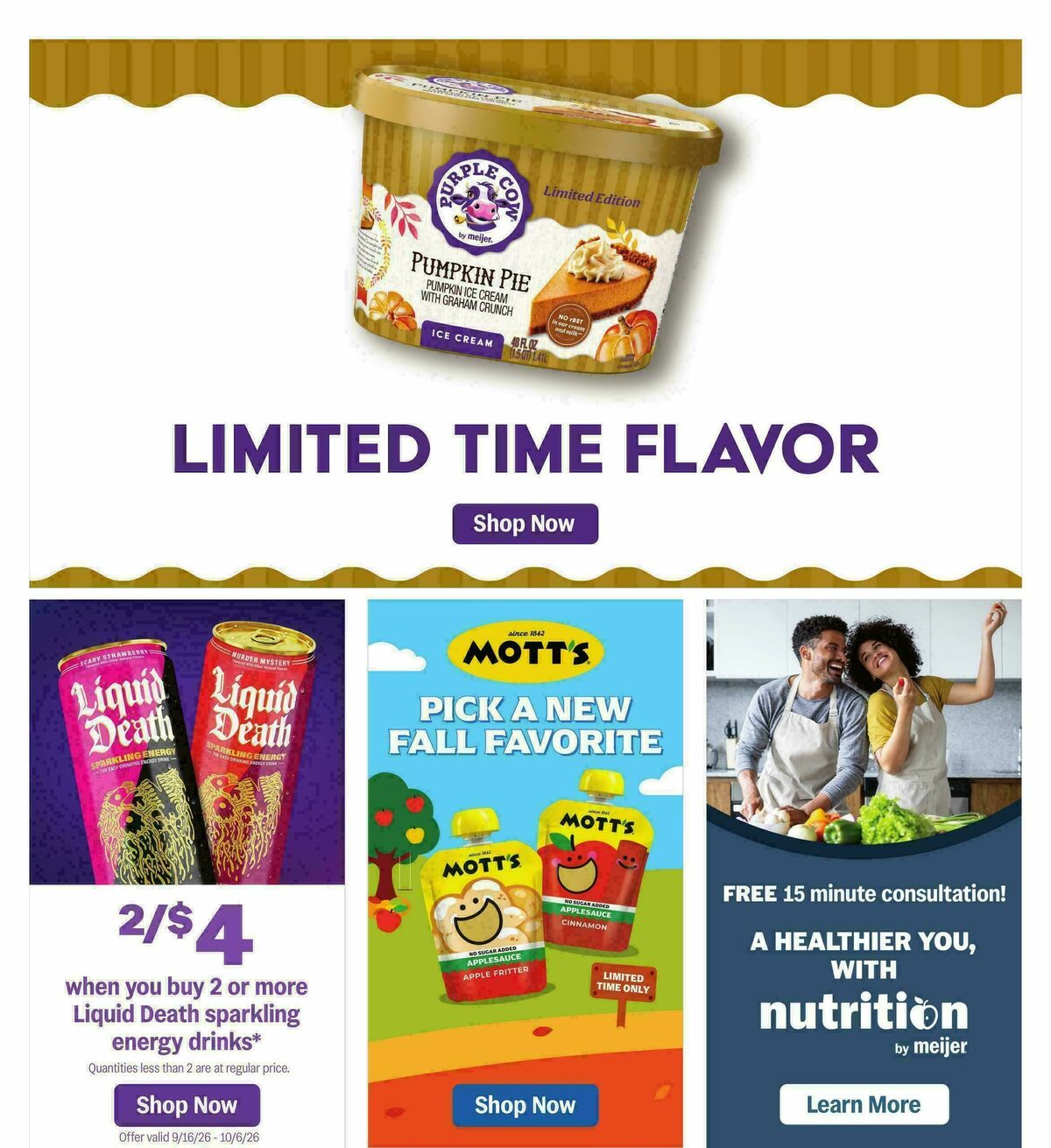 Meijer Weekly Ad from September 16