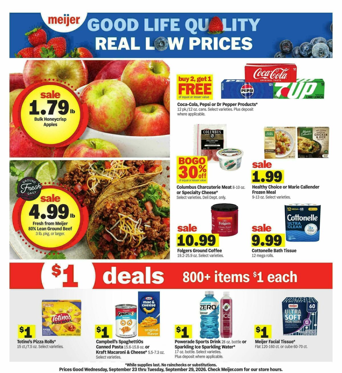 Meijer Weekly Ad from September 23