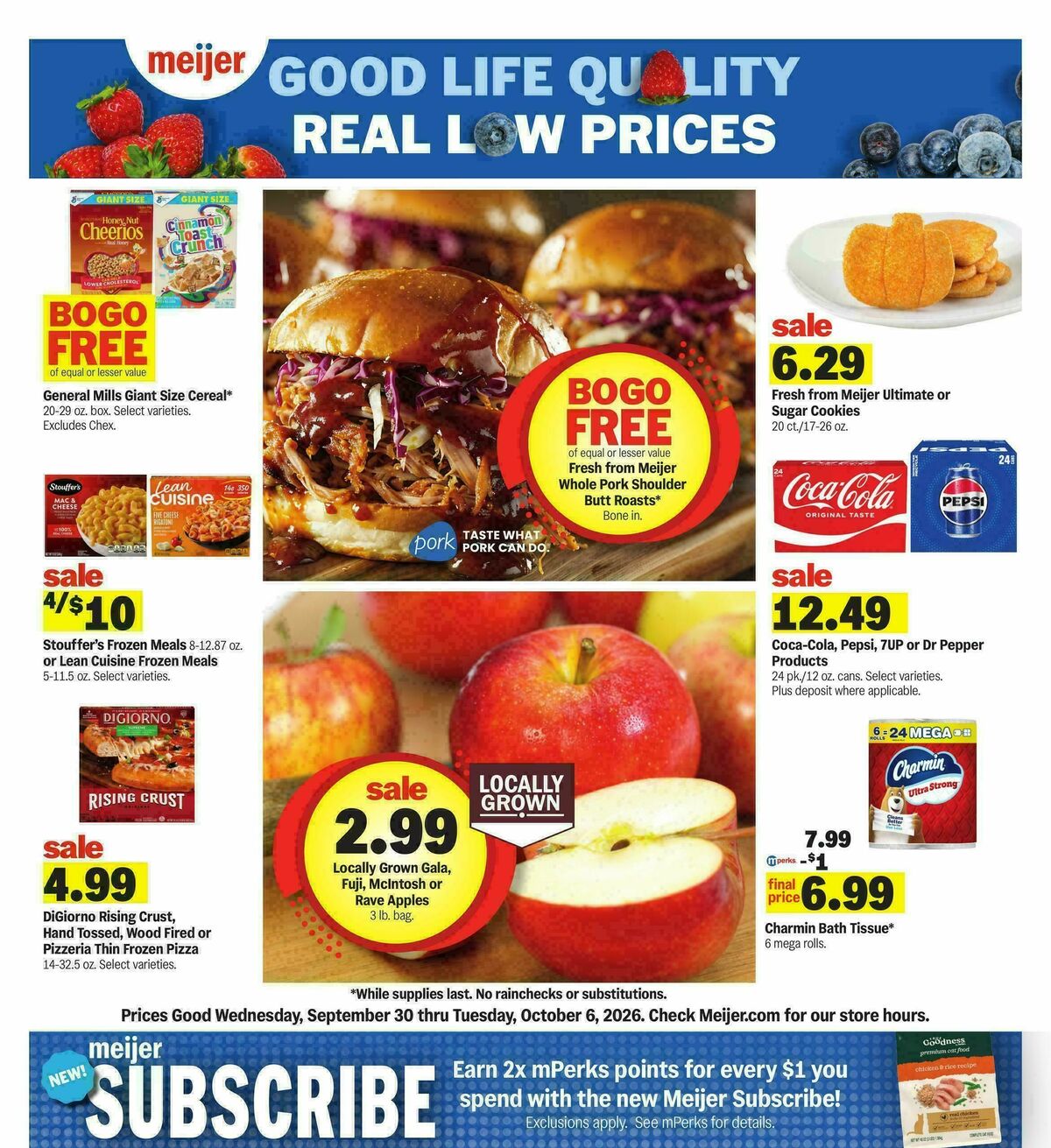 Meijer Weekly Ad from September 30