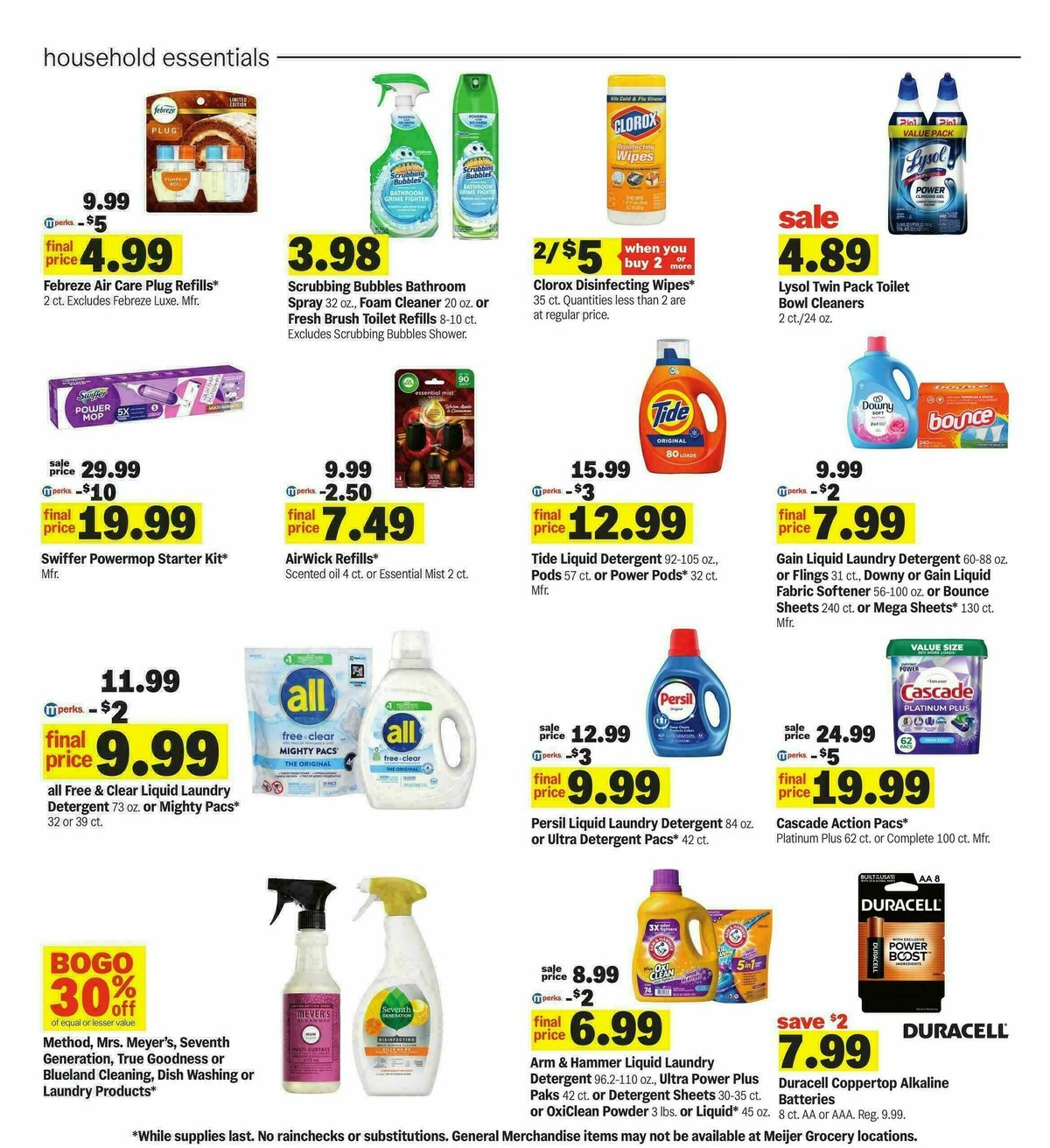 Meijer Weekly Ad from September 30
