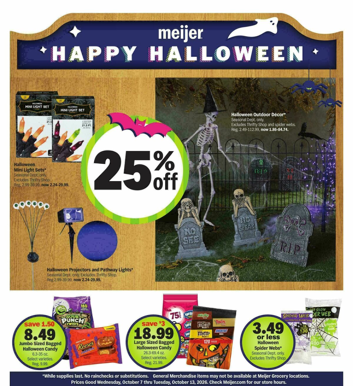 Meijer Happy Halloween Weekly Ad from October 7
