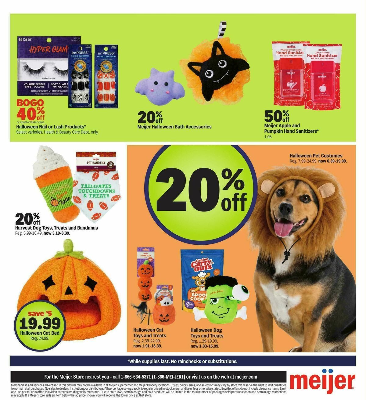 Meijer Happy Halloween Weekly Ad from October 14