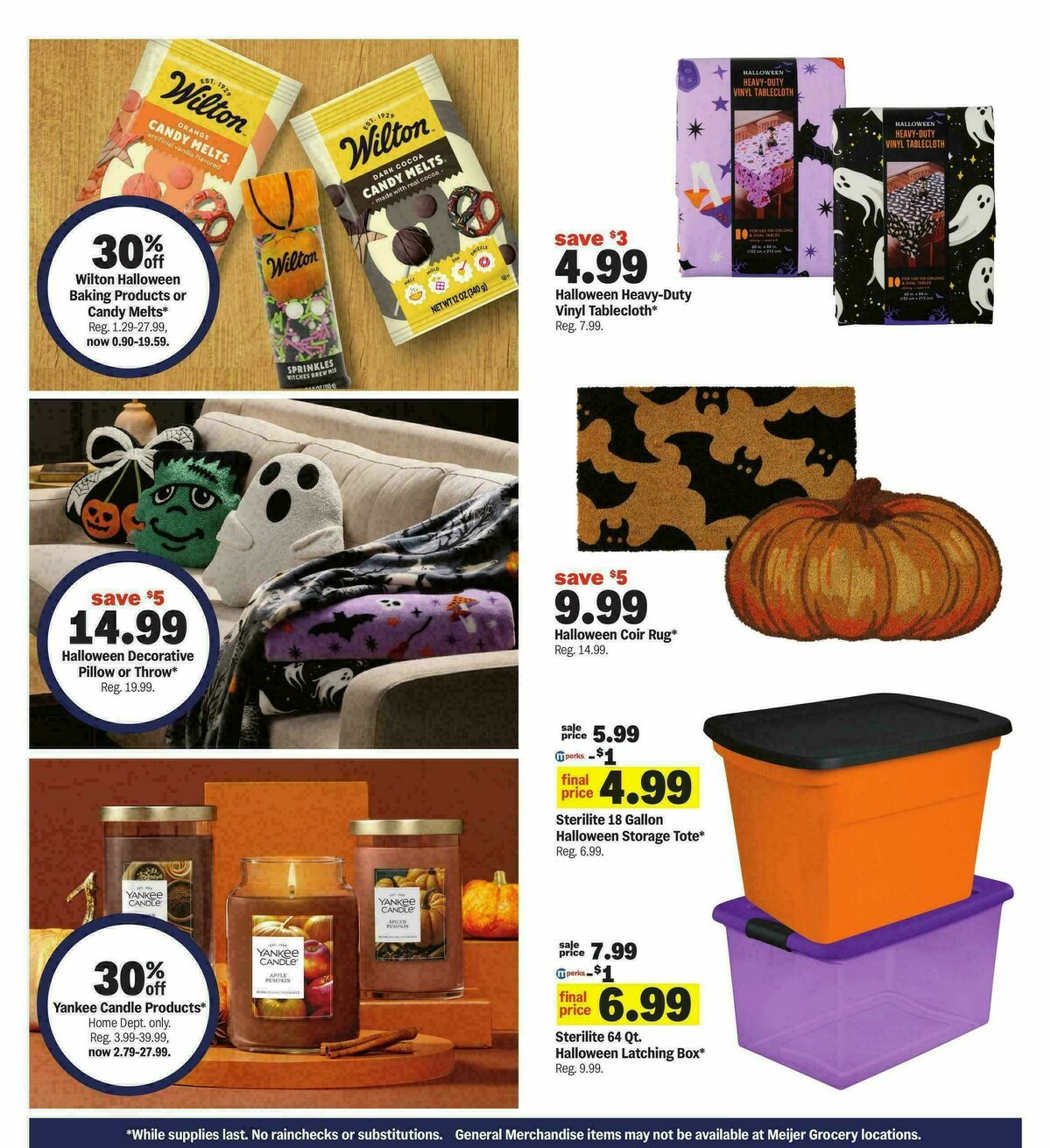 Meijer Happy Halloween Weekly Ad from October 21