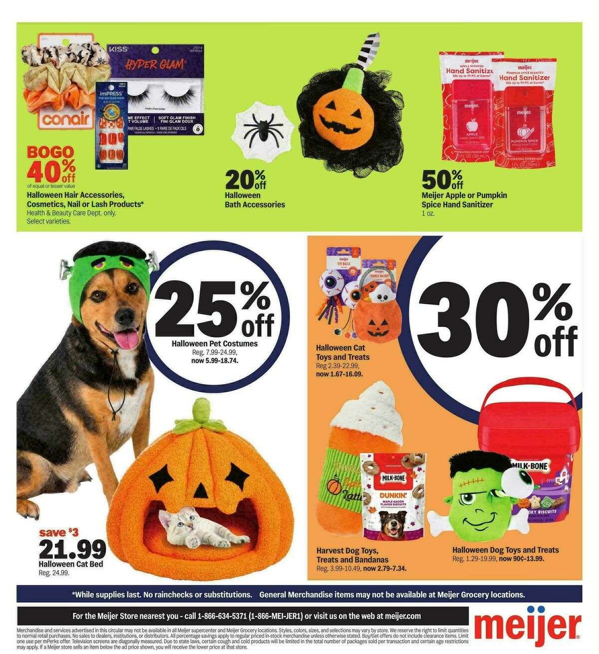 Meijer Happy Halloween Weekly Ad from October 21