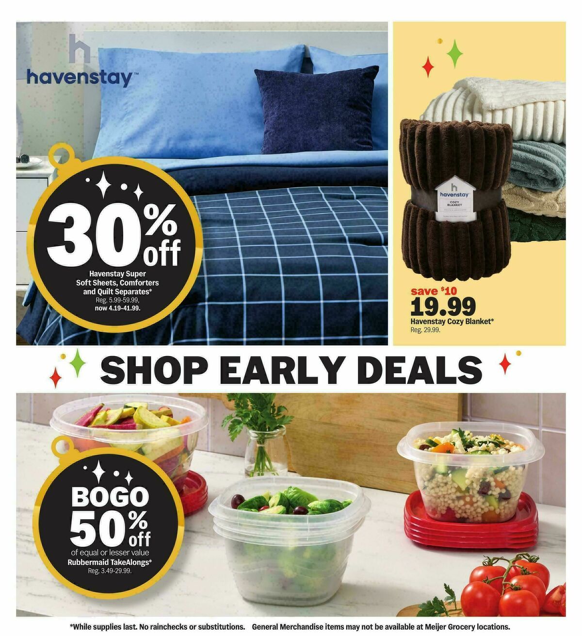 Meijer Early Holiday Deals! Weekly Ad from October 21