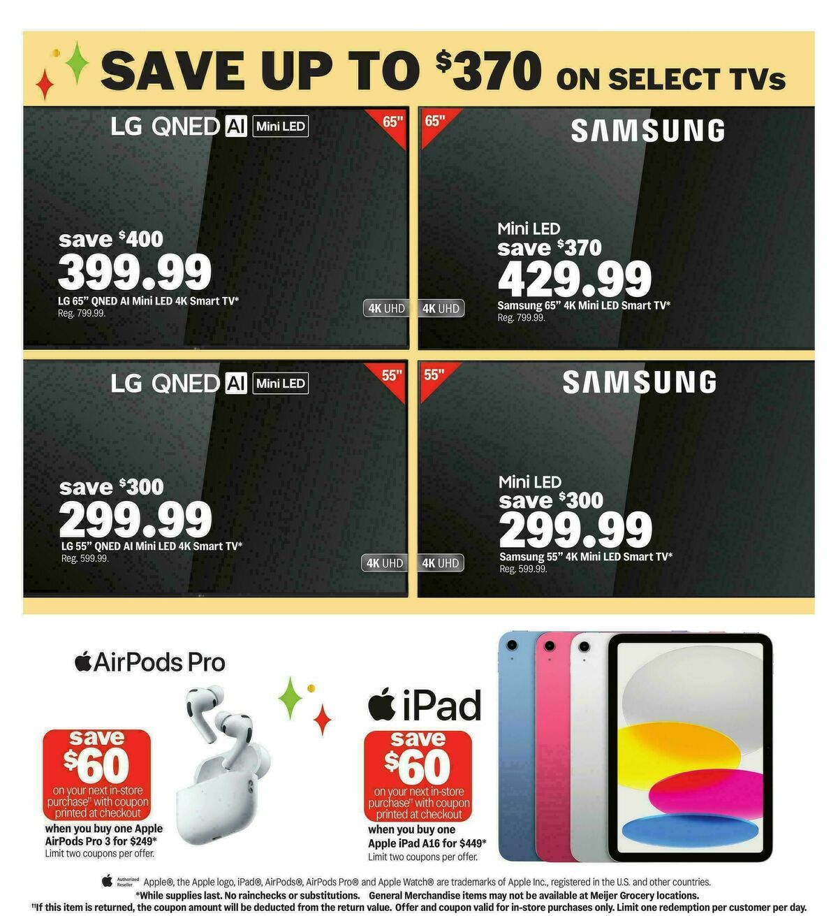 Meijer Early Holiday Deals! Weekly Ad from October 21