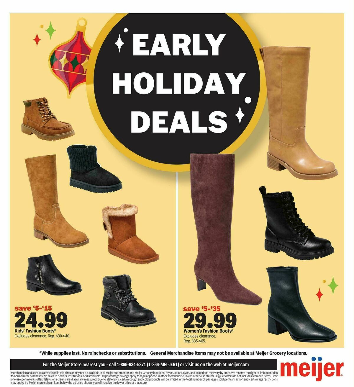 Meijer Early Holiday Deals! Weekly Ad from October 21