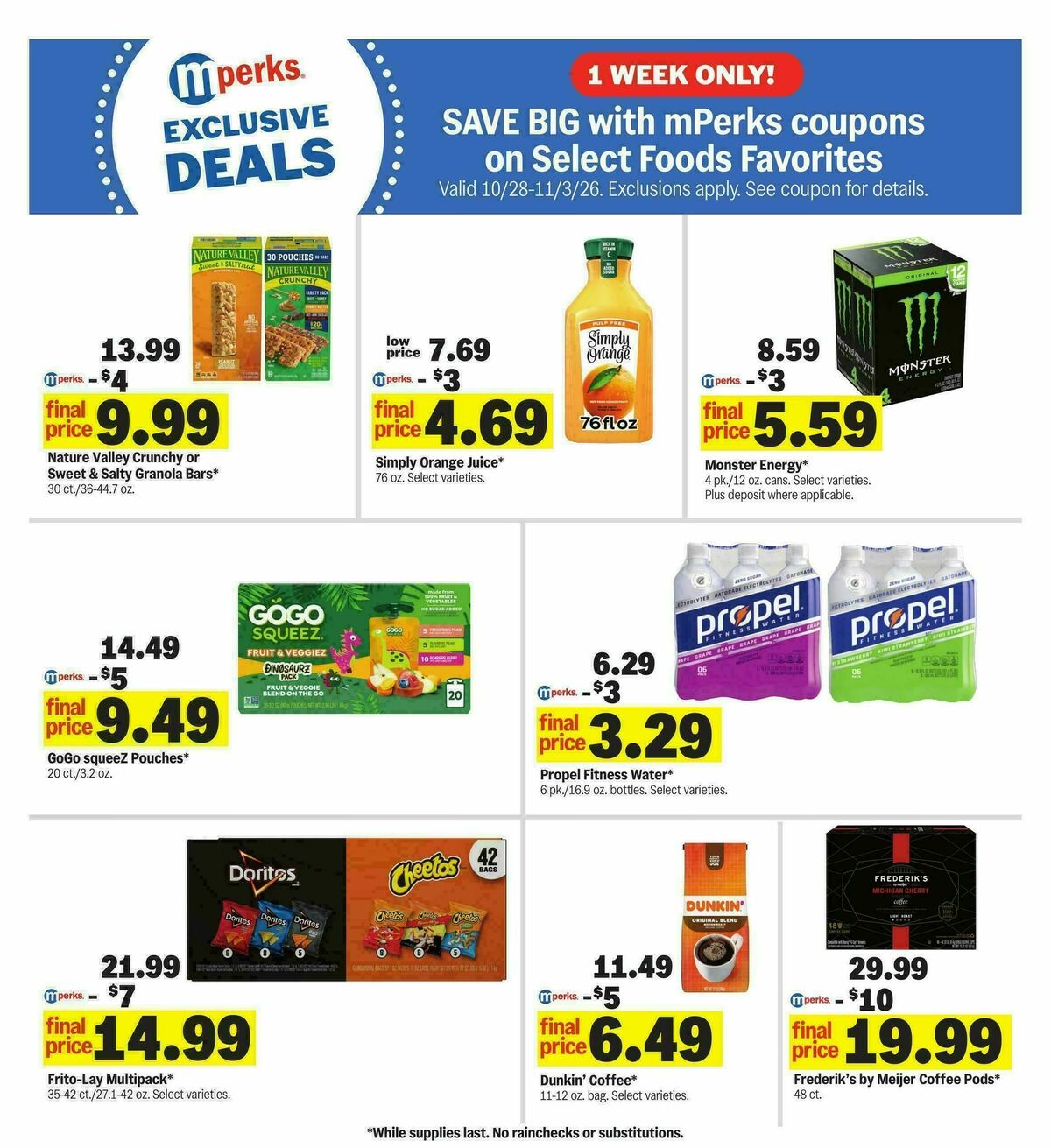 Meijer Weekly Ad from October 28