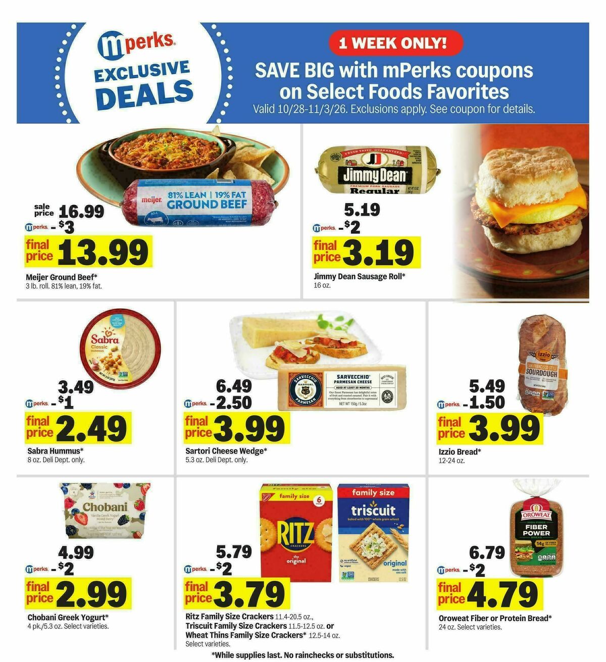 Meijer Weekly Ad from October 28