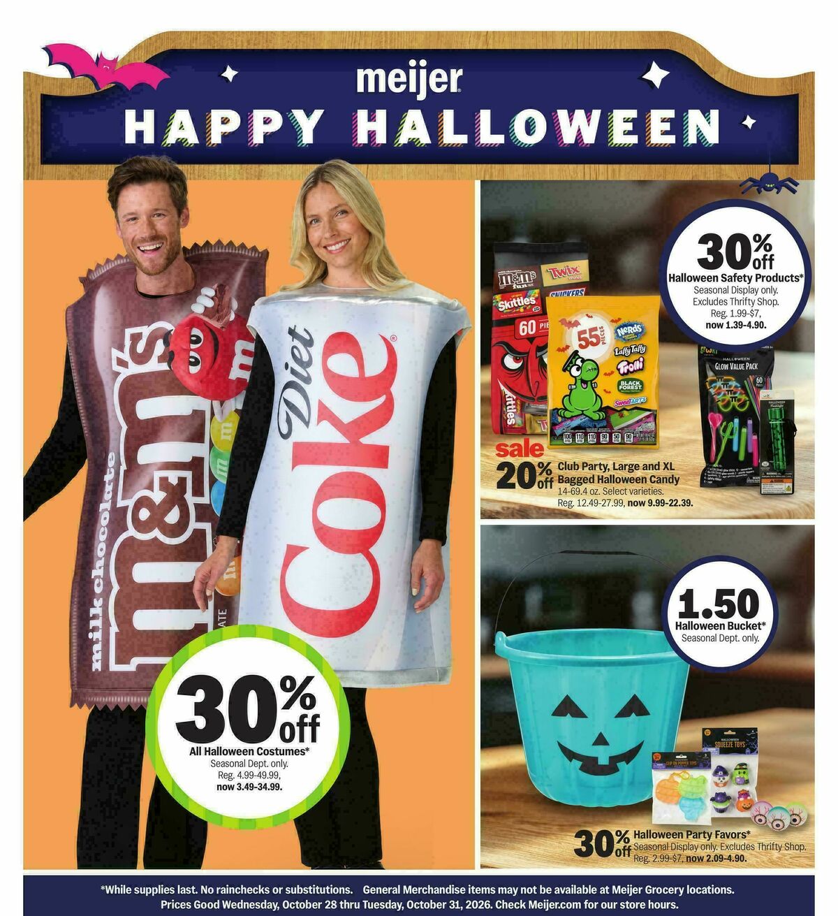 Meijer Happy Halloween Weekly Ad from October 28