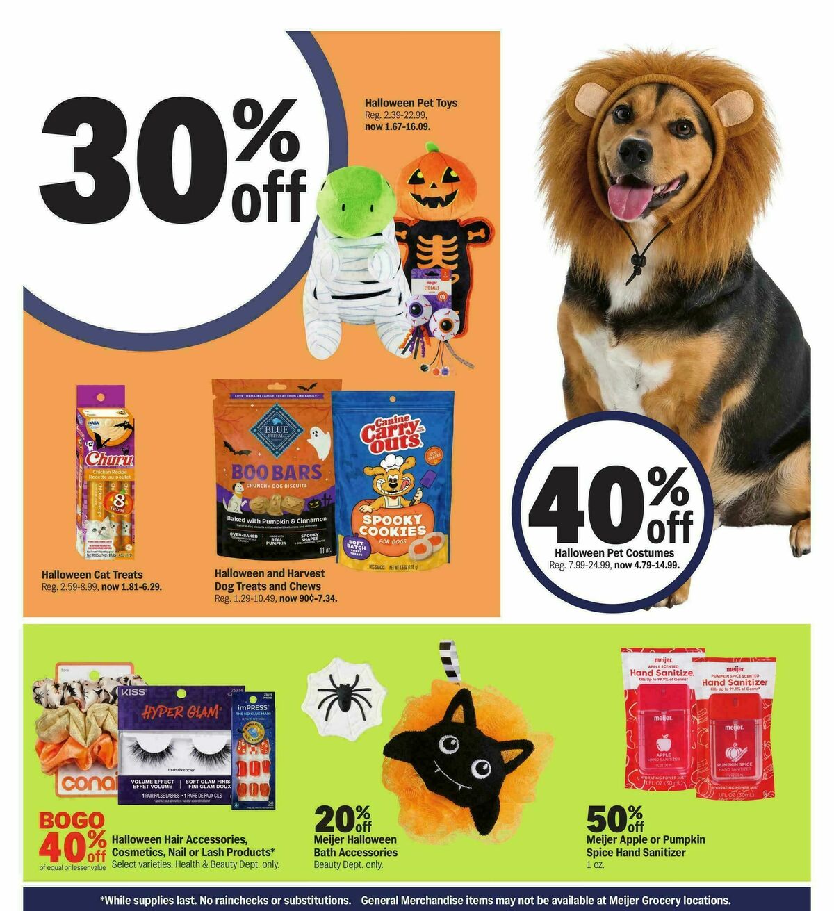 Meijer Happy Halloween Weekly Ad from October 28