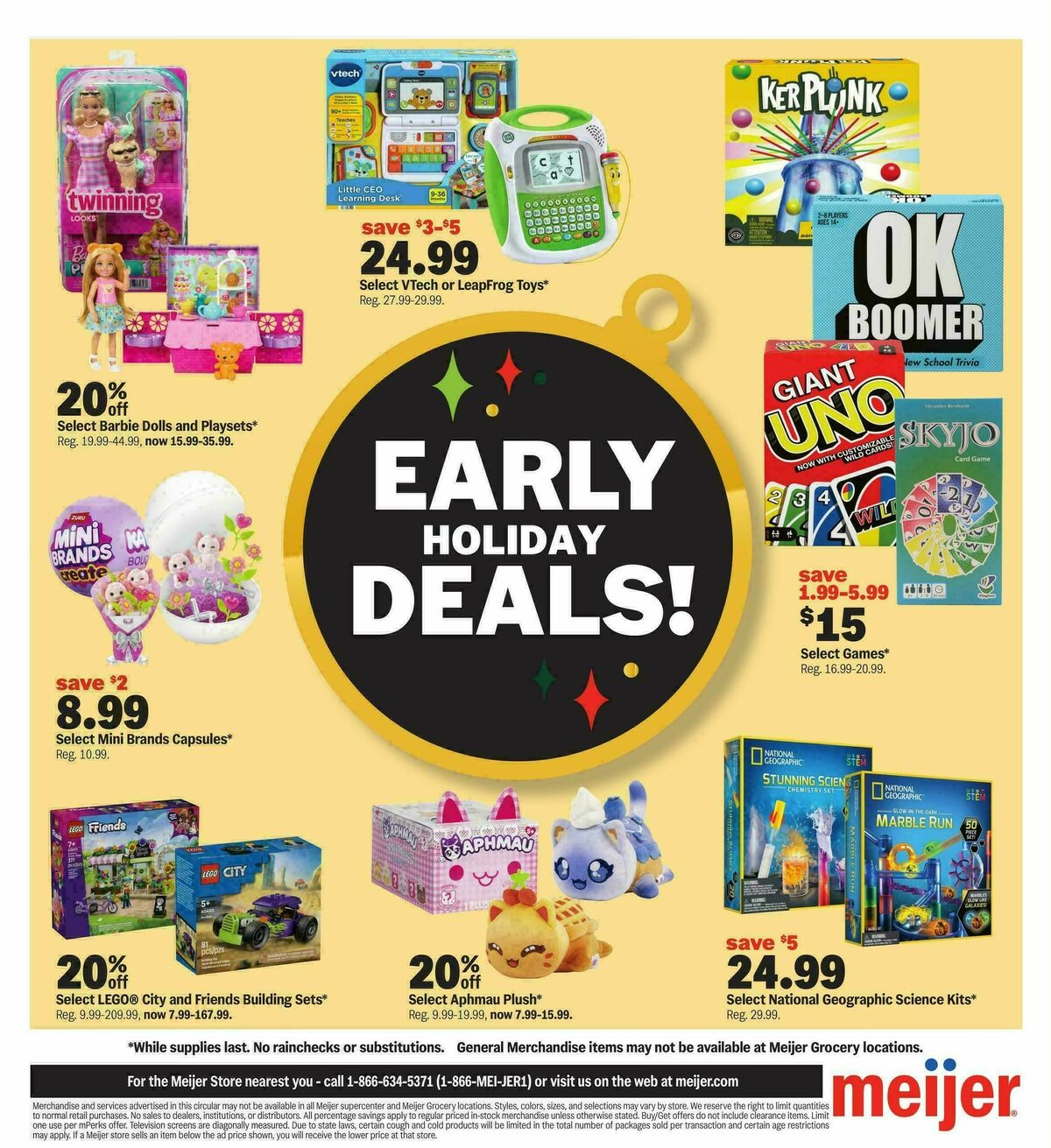 Meijer Early Holiday Deals Weekly Ad from October 28