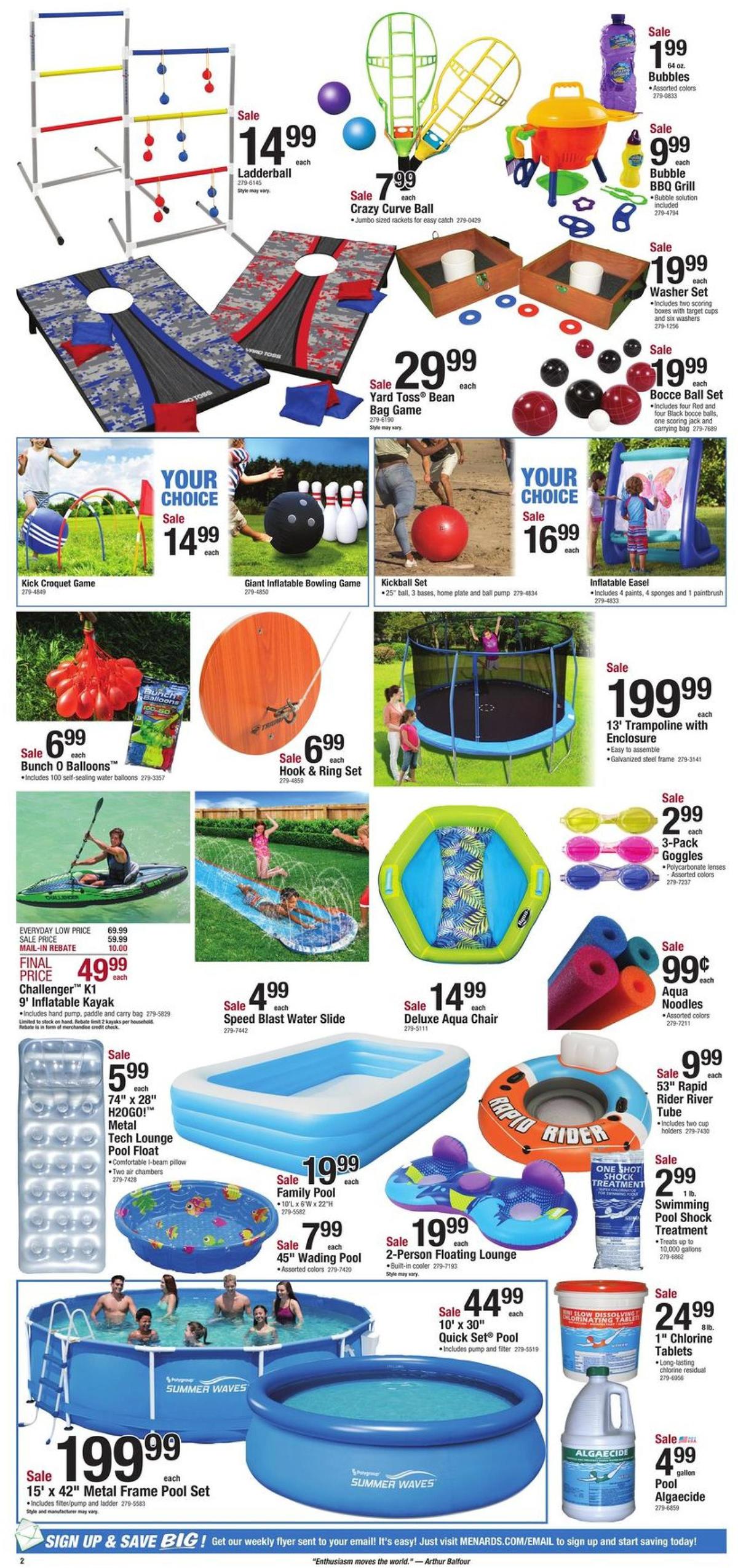 Menards Race to Savings Weekly Ad from May 22
