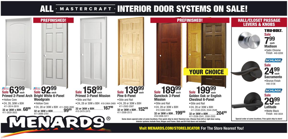 Menards Construction Sale Weekly Ad from June 2