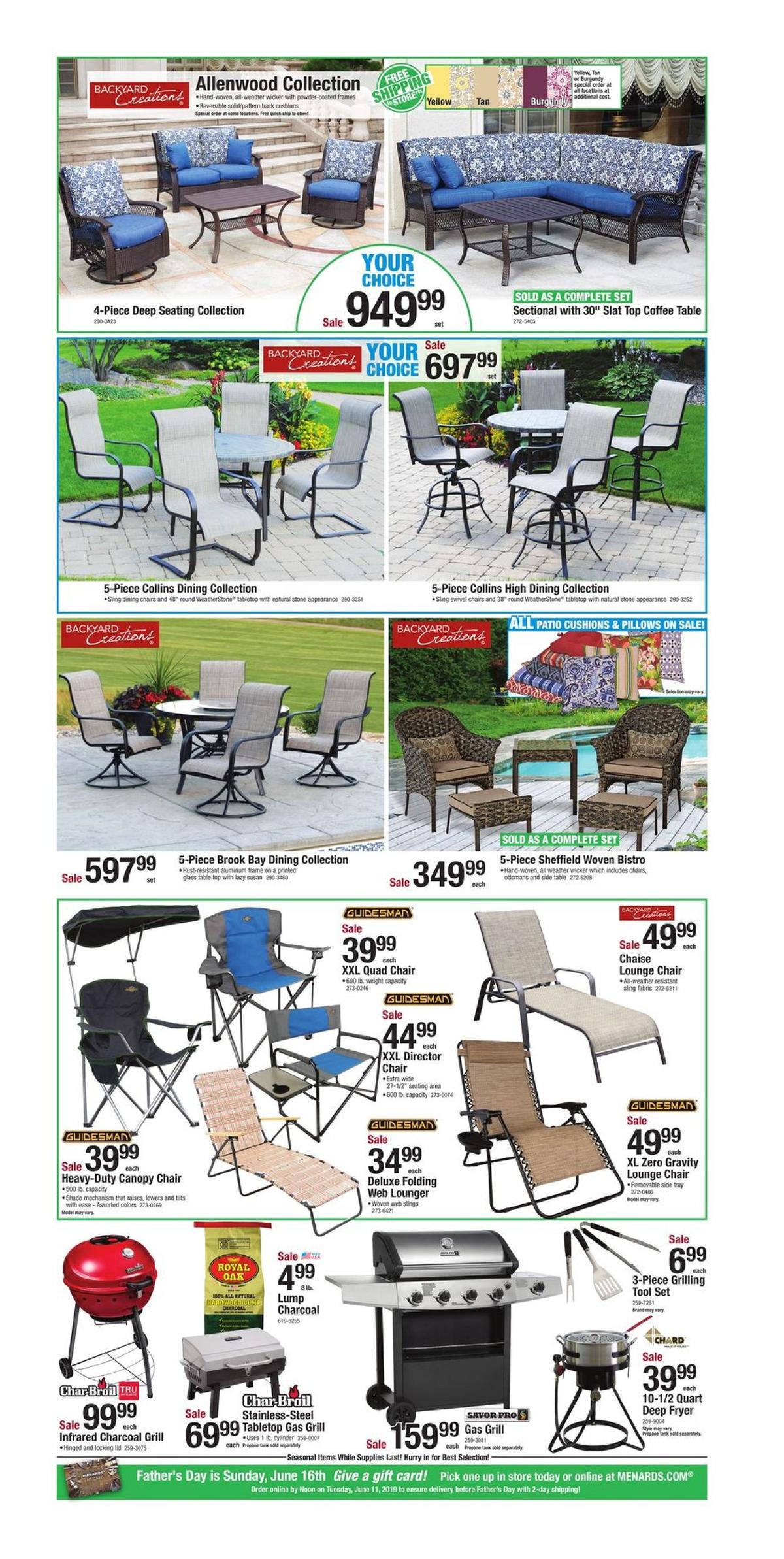 Menards Decks and Landscaping Weekly Ad from June 5
