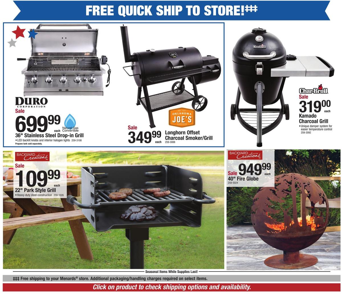 Menards Online Extra Sale Weekly Ad from June 23