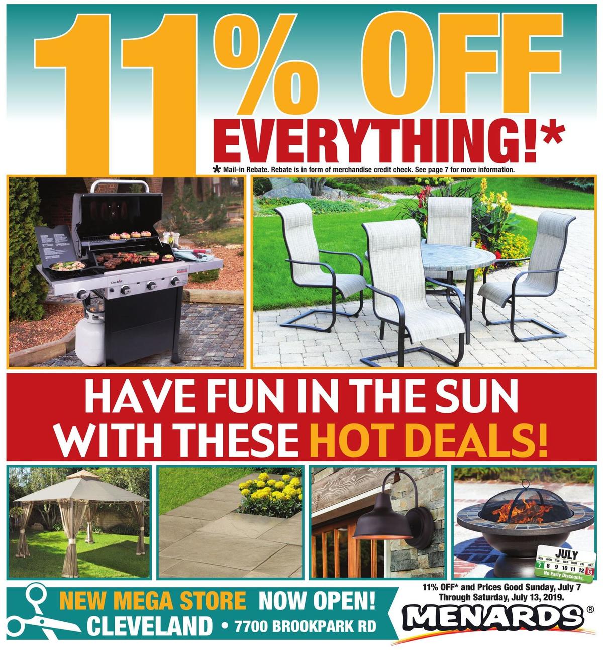 Menards Weekly Ad from July 7