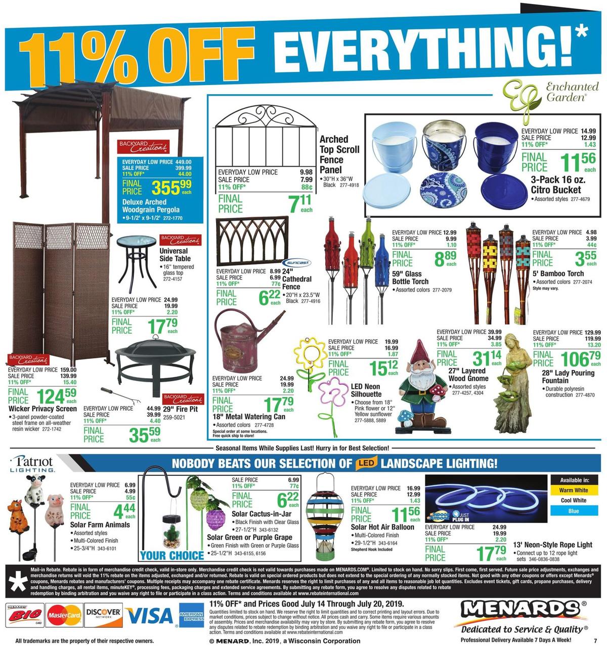 Menards Weekly Ad from July 14