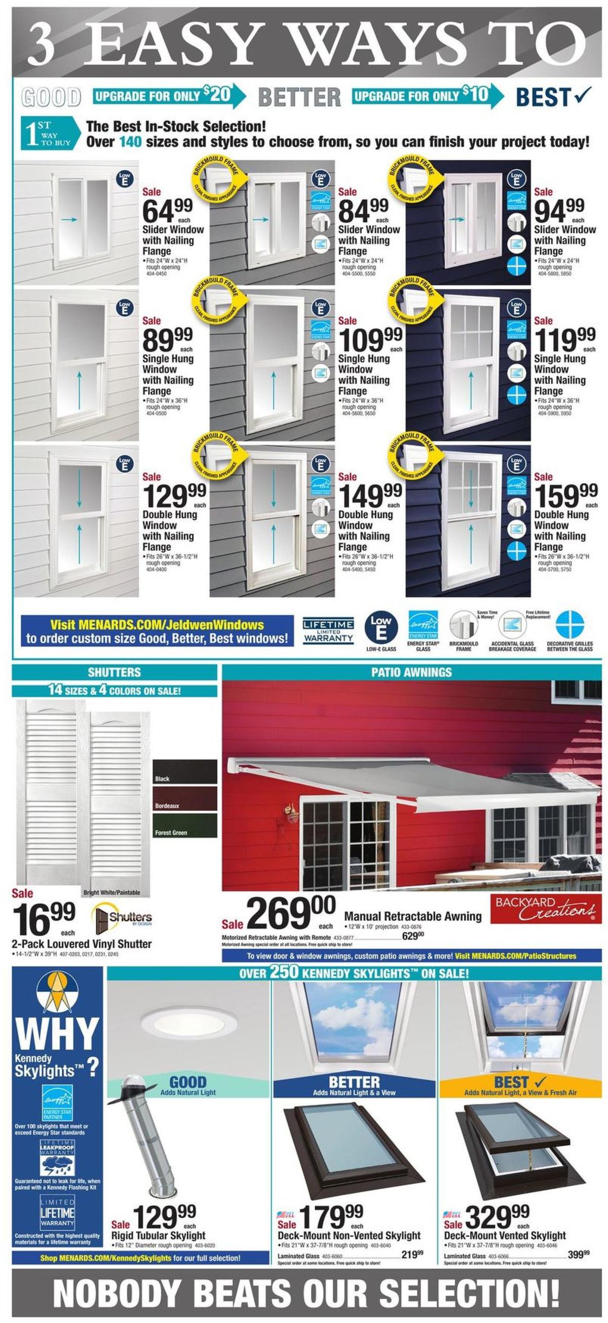 Menards Door and Window Sale Weekly Ad from July 24