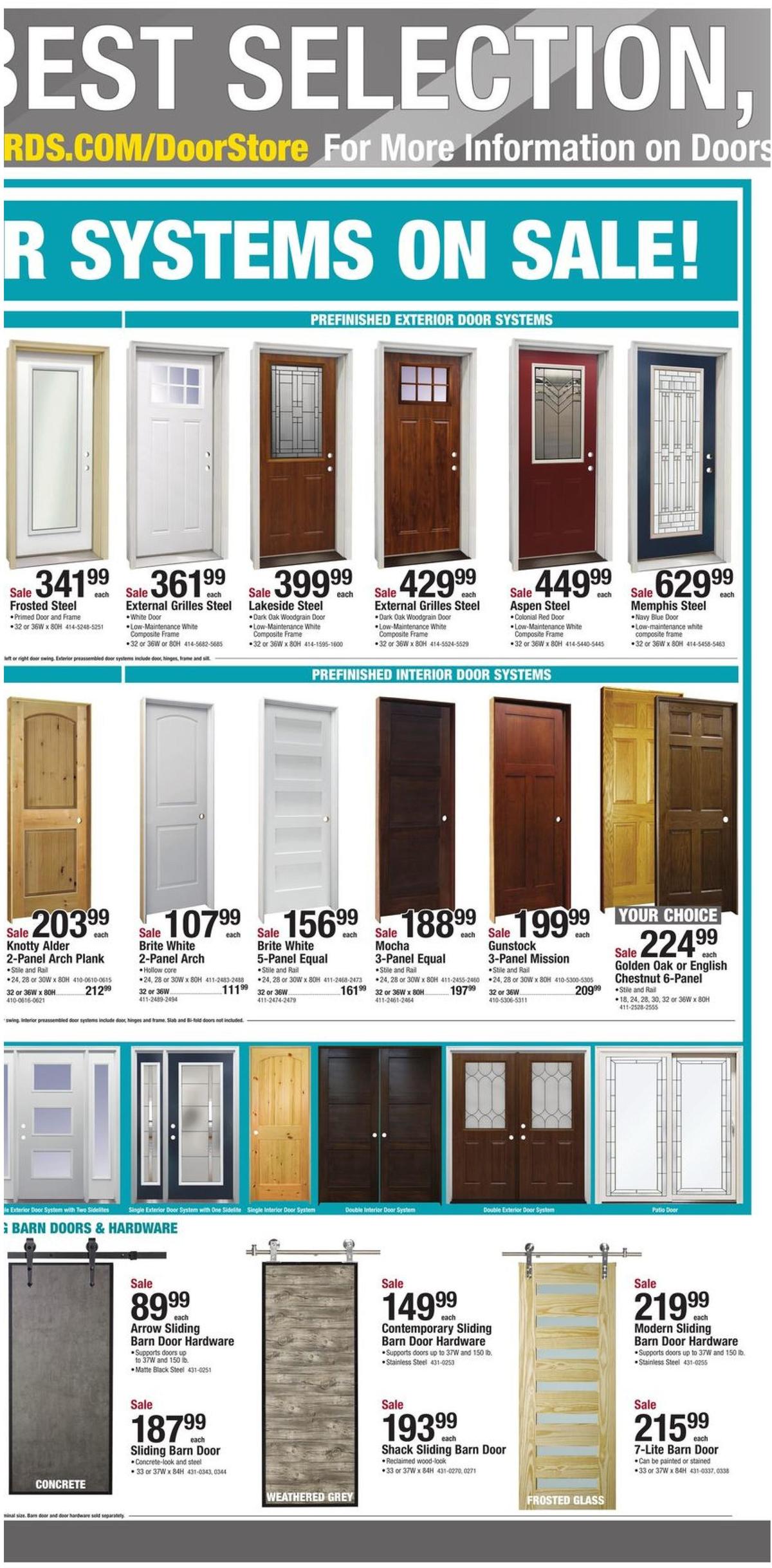 Menards Door and Window Sale Weekly Ad from July 24